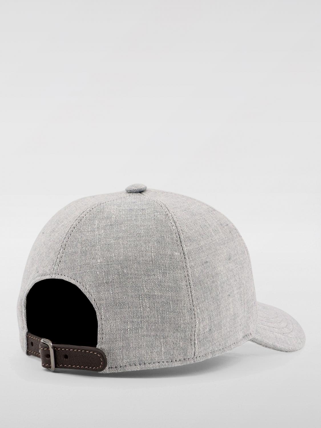 BRUNELLO CUCINELLI HAT: Hat woman Brunello Cucinelli, Grey - Img 3