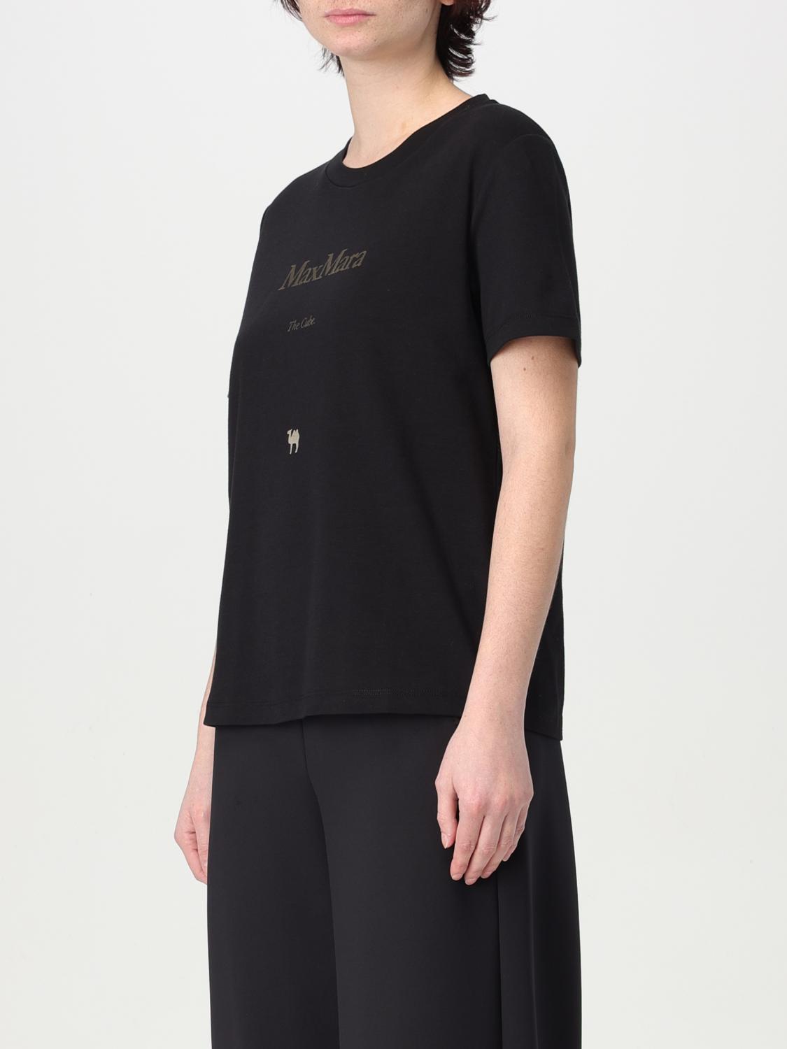 S MAX MARA：Tシャツ レディース - ブラック | GIGLIO.COMオンラインの 