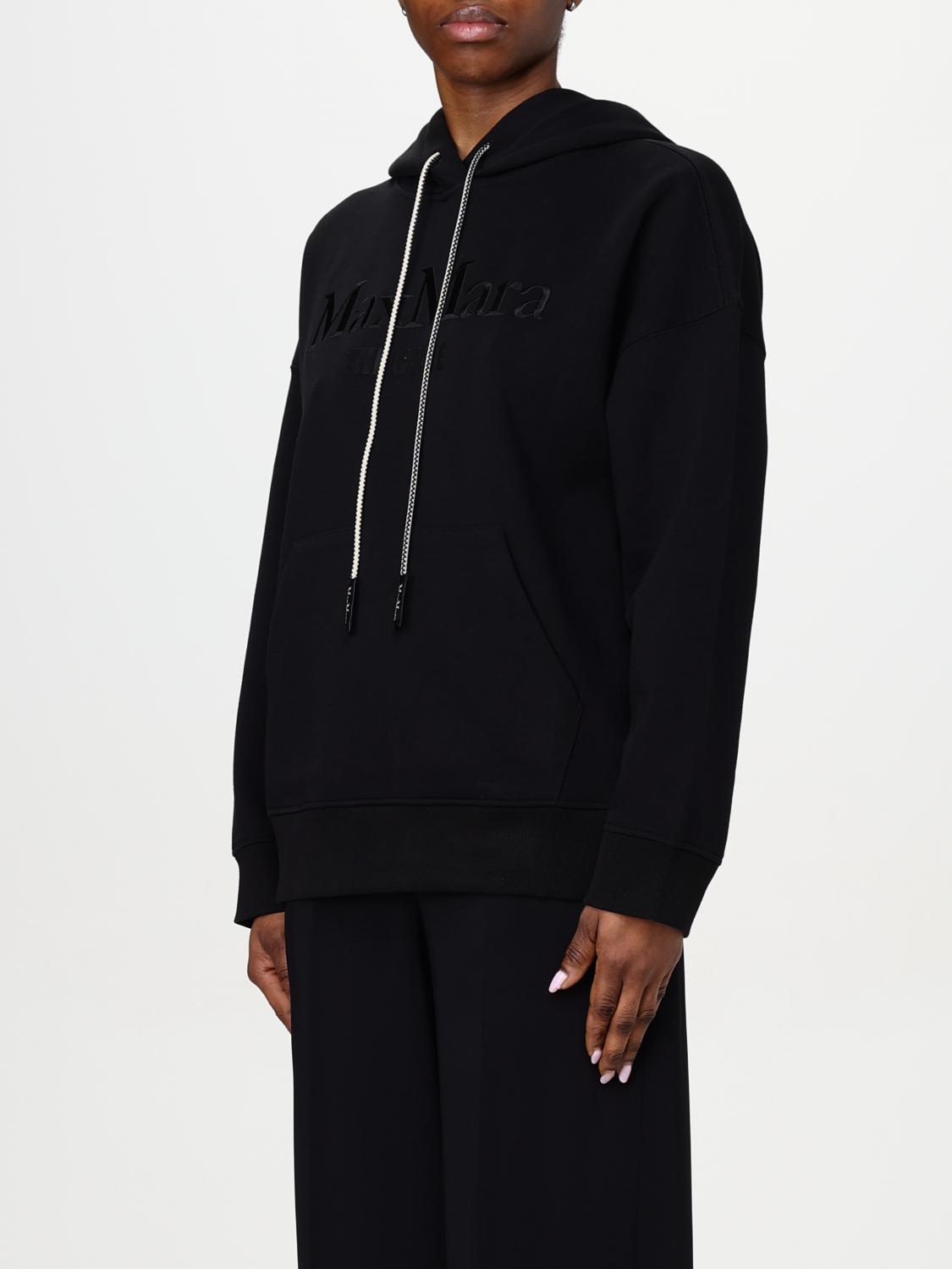 'S MAX MARA FELPA: Felpa 'S Max Mara in misto cotone, Nero - Img 4