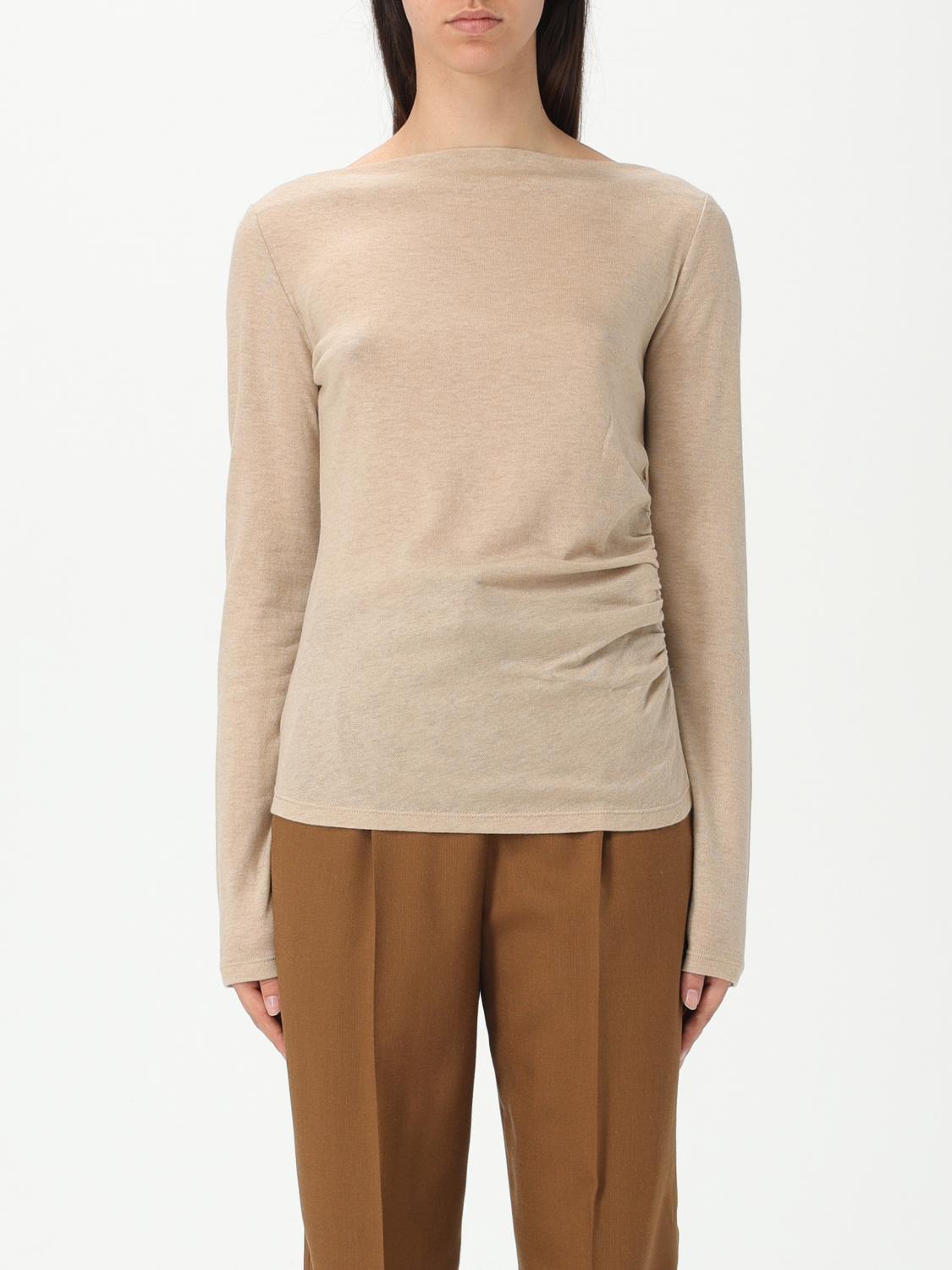 MAX MARA TOP: Top Max Mara in misto cashmere , Naturale - Img 1