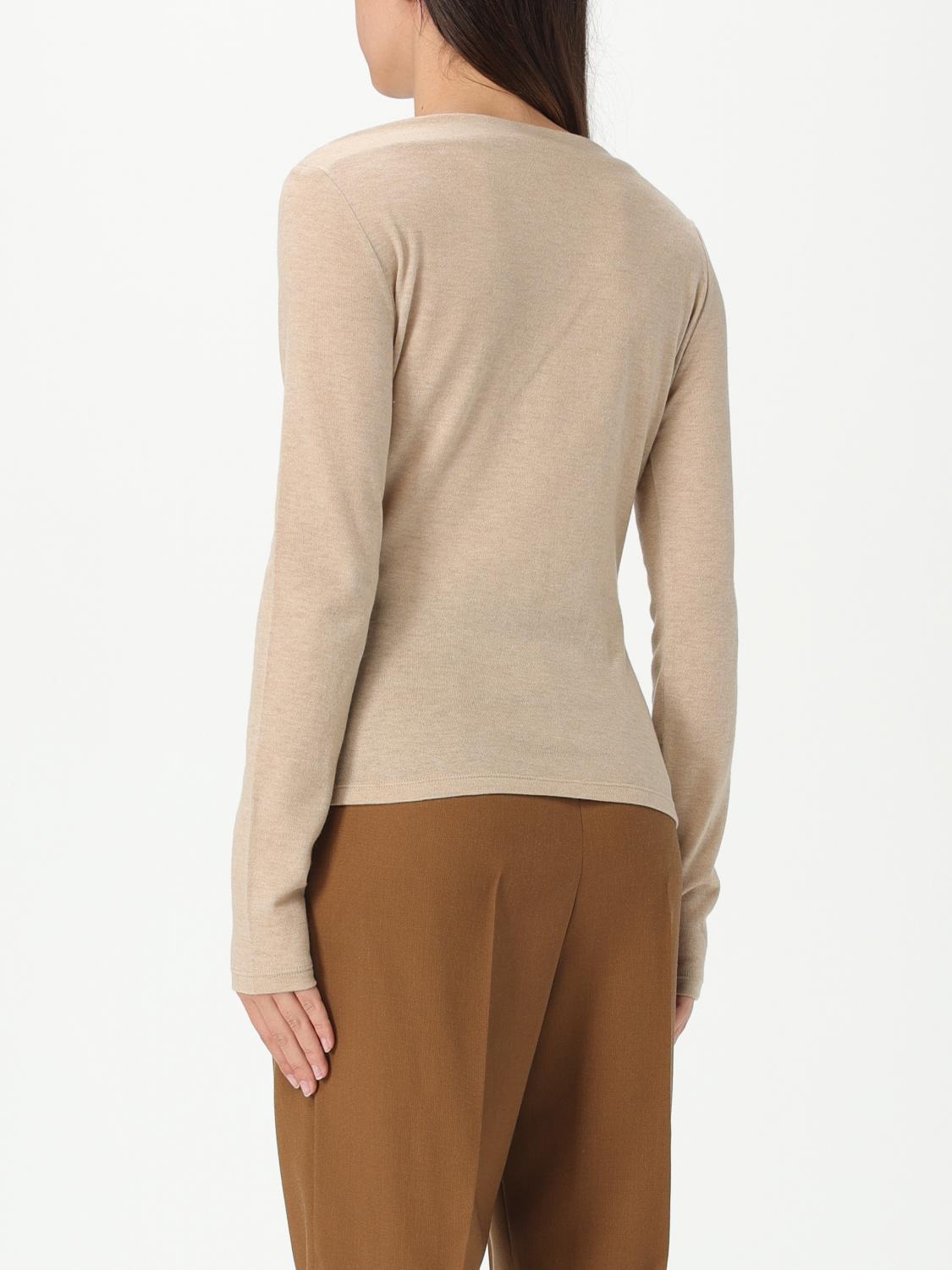 MAX MARA TOP: Top Max Mara in misto cashmere , Naturale - Img 3