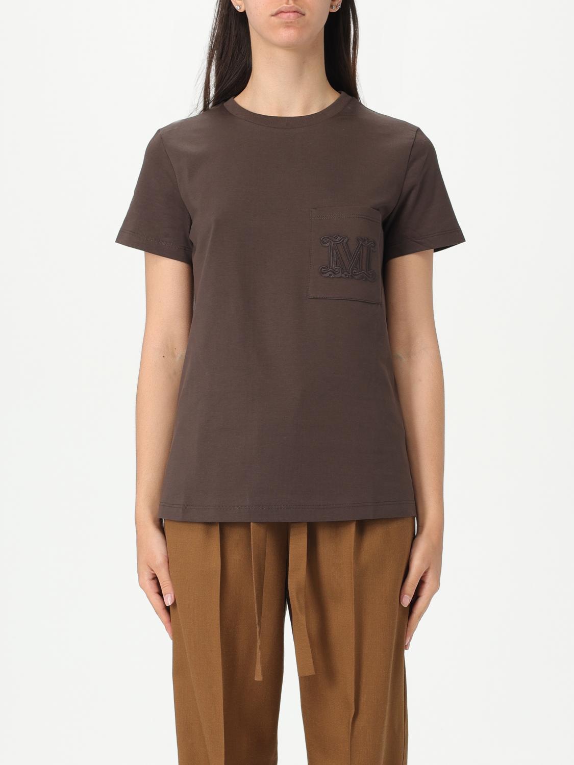 MAX MARA CAMISETA: Top mujer Max Mara, Marrón - Img 1