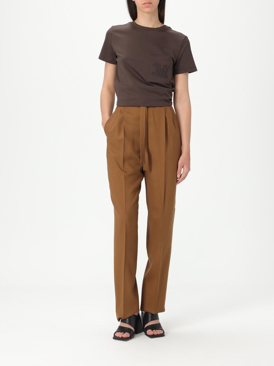 MAX MARA CAMISETA: Top mujer Max Mara, Marrón - Img 2