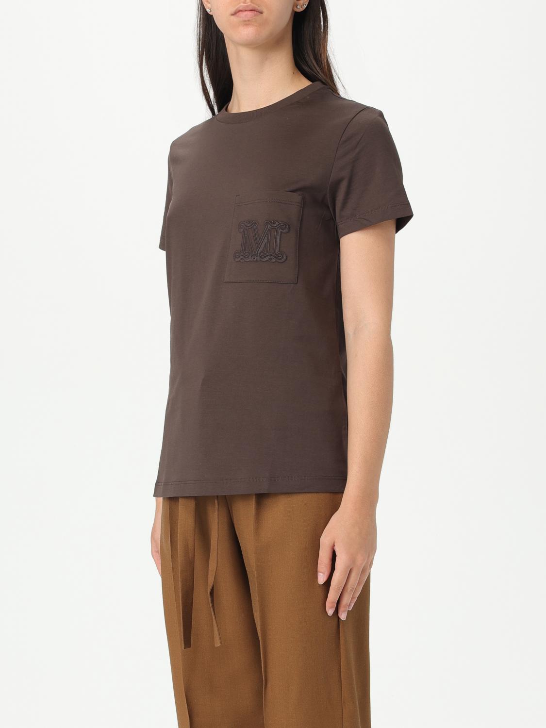 MAX MARA CAMISETA: Top mujer Max Mara, Marrón - Img 4