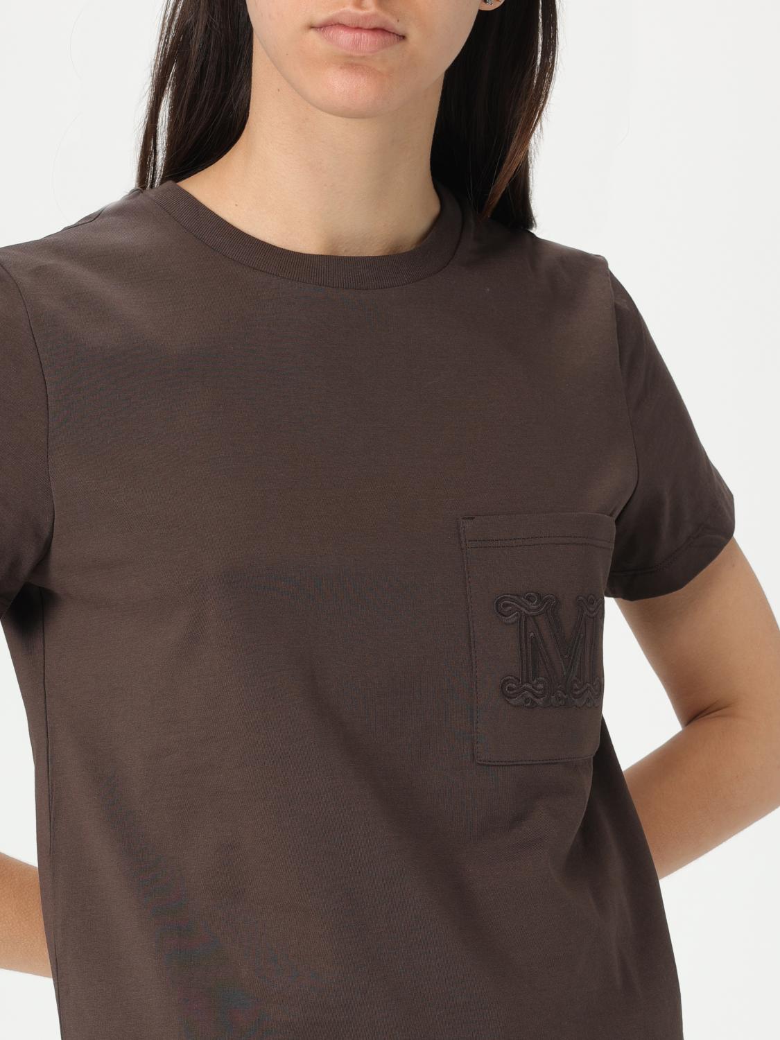 MAX MARA CAMISETA: Top mujer Max Mara, Marrón - Img 5