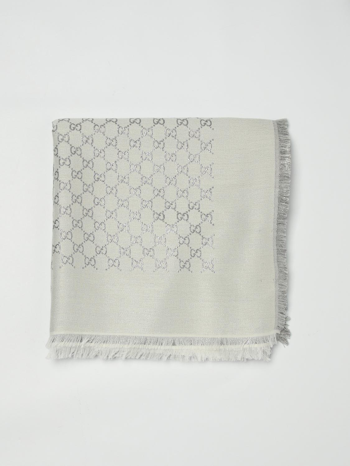 GUCCI ÉCHARPE: Foulard femme Gucci, Blanc - Img 1