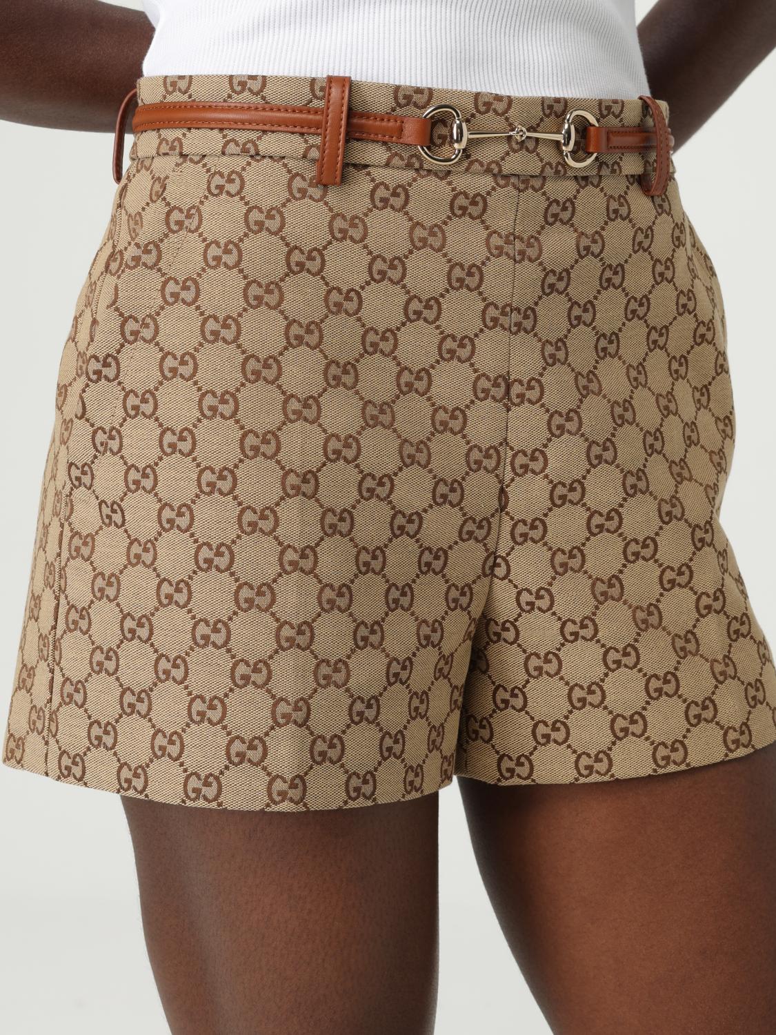 Gucci ショートパンツ レディース - キャメル | 820468Z8BZK | GIGLIO.COM