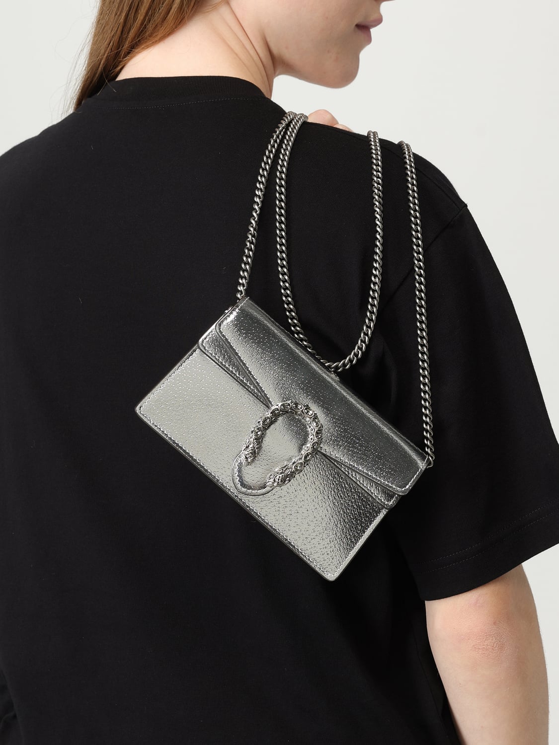 Gucci ショルダーバッグ レディース - シルバー | 476432 1TRBN 