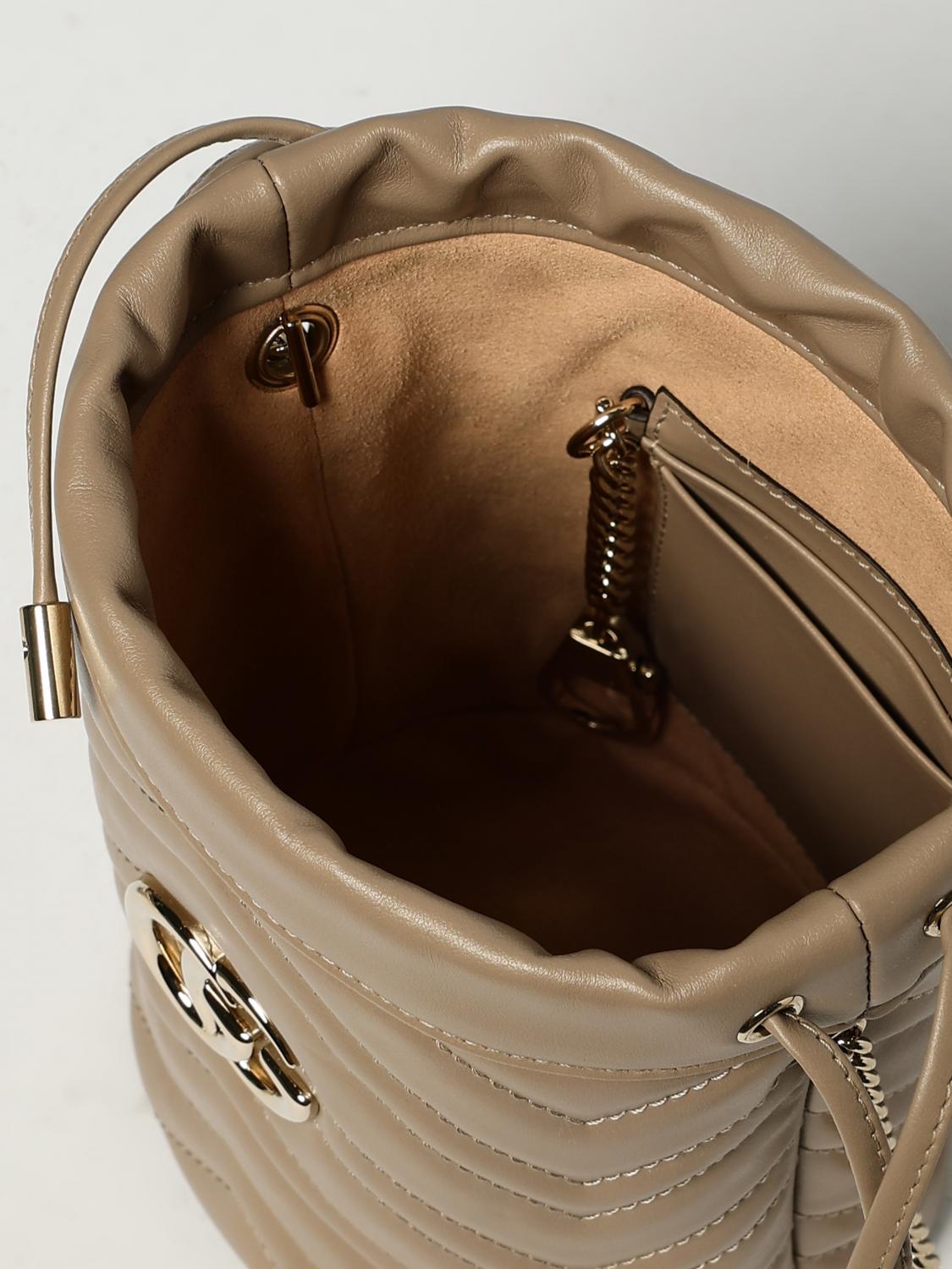 GUCCI BORSA MINI: Borse GG Marmont Gucci in pelle chevron matelassè , Beige - Img 5
