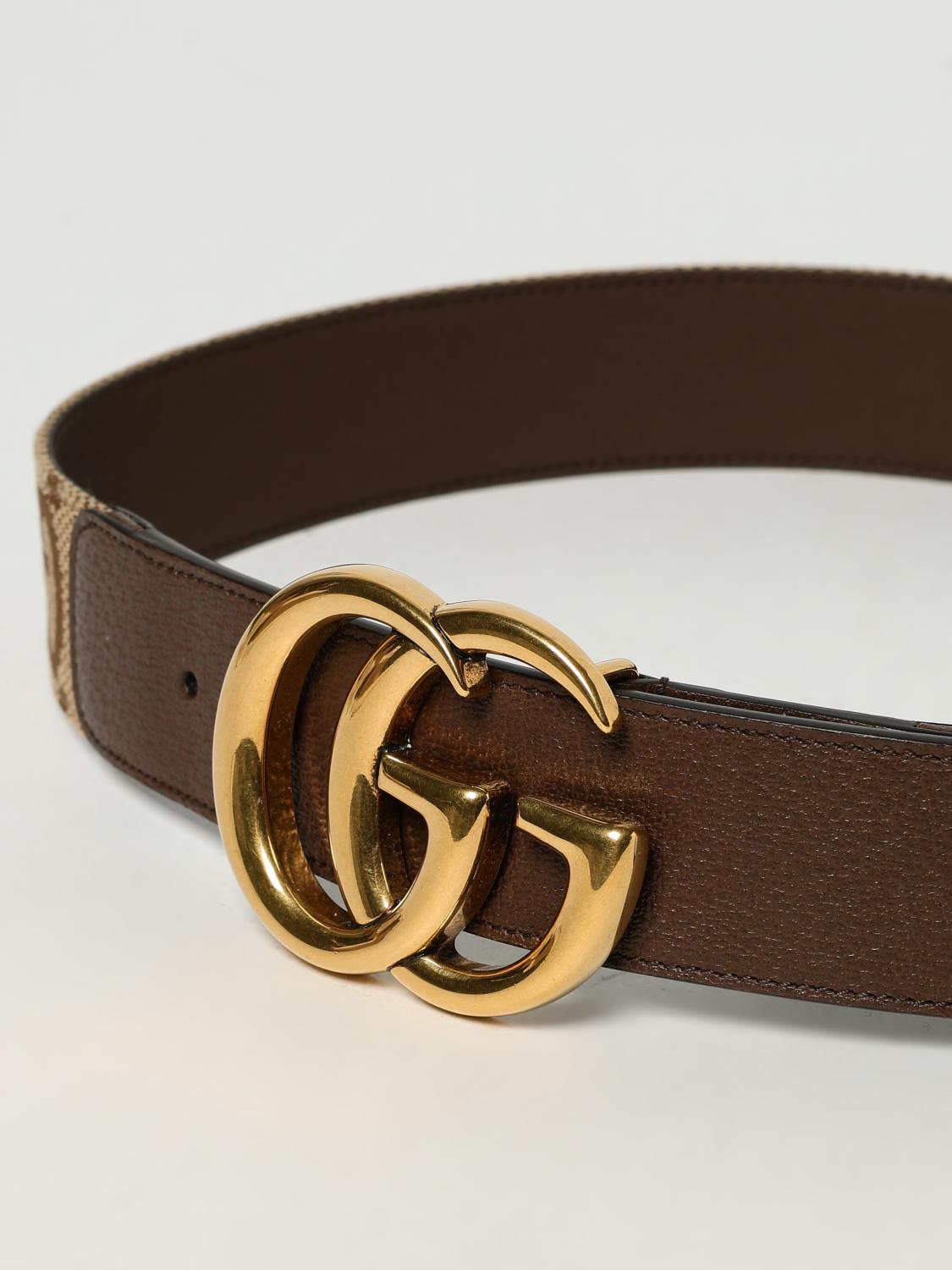 Gucci ベルト レディース - キャメル | 400593UQLAC | GIGLIO.COM
