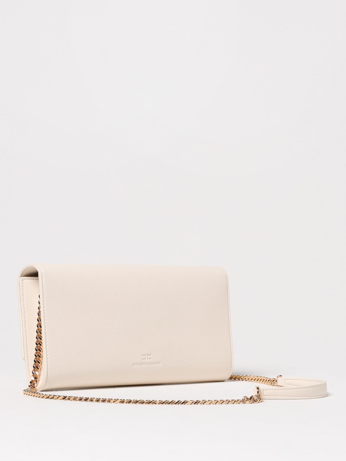 ELISABETTA FRANCHI CLUTCH: Shoulder bag woman Elisabetta Franchi, White - Img 2