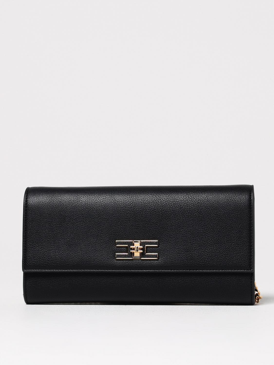 ELISABETTA FRANCHI CLUTCH: Shoulder bag woman Elisabetta Franchi, Black - Img 1