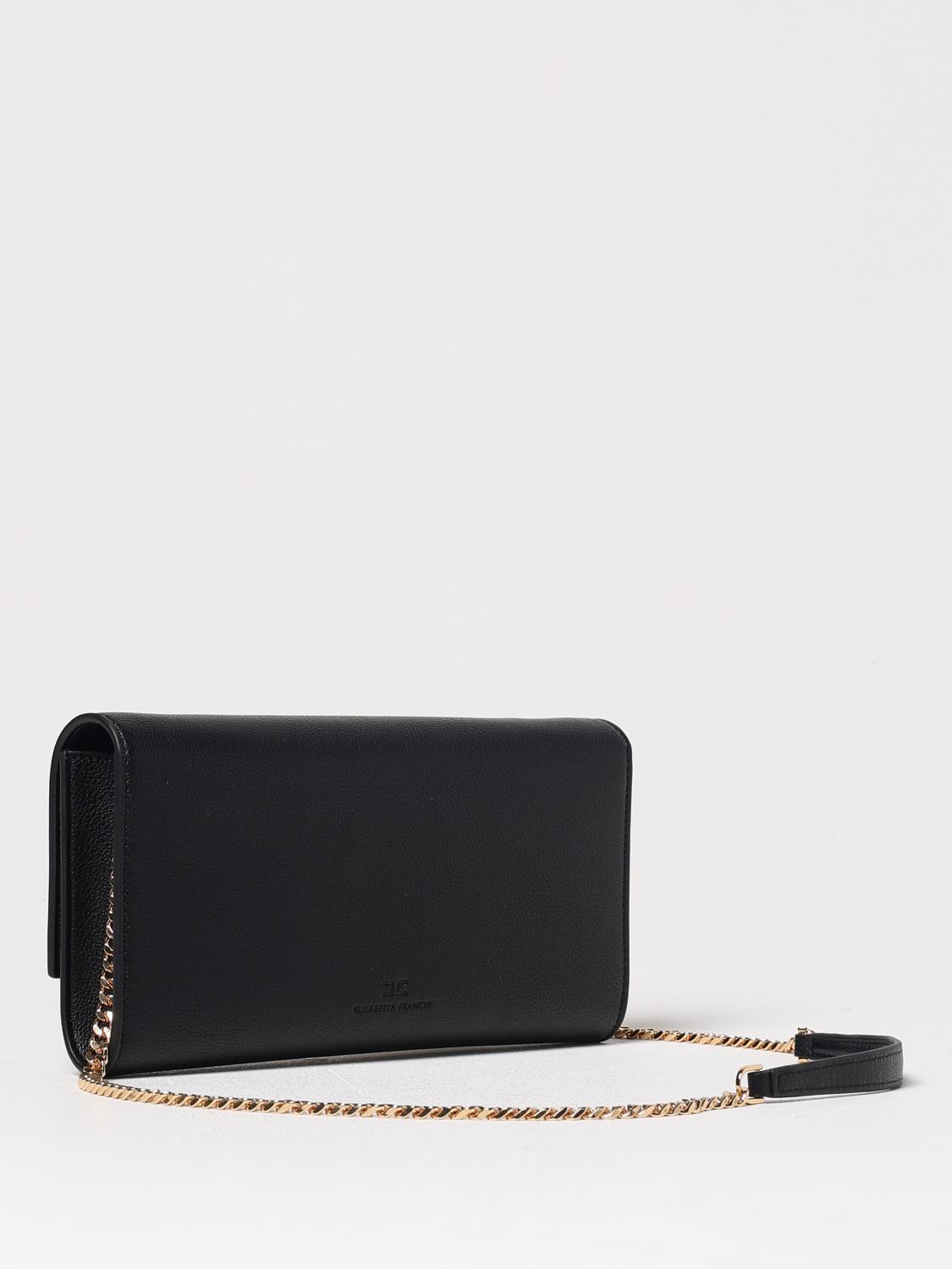 ELISABETTA FRANCHI CLUTCH: Shoulder bag woman Elisabetta Franchi, Black - Img 2