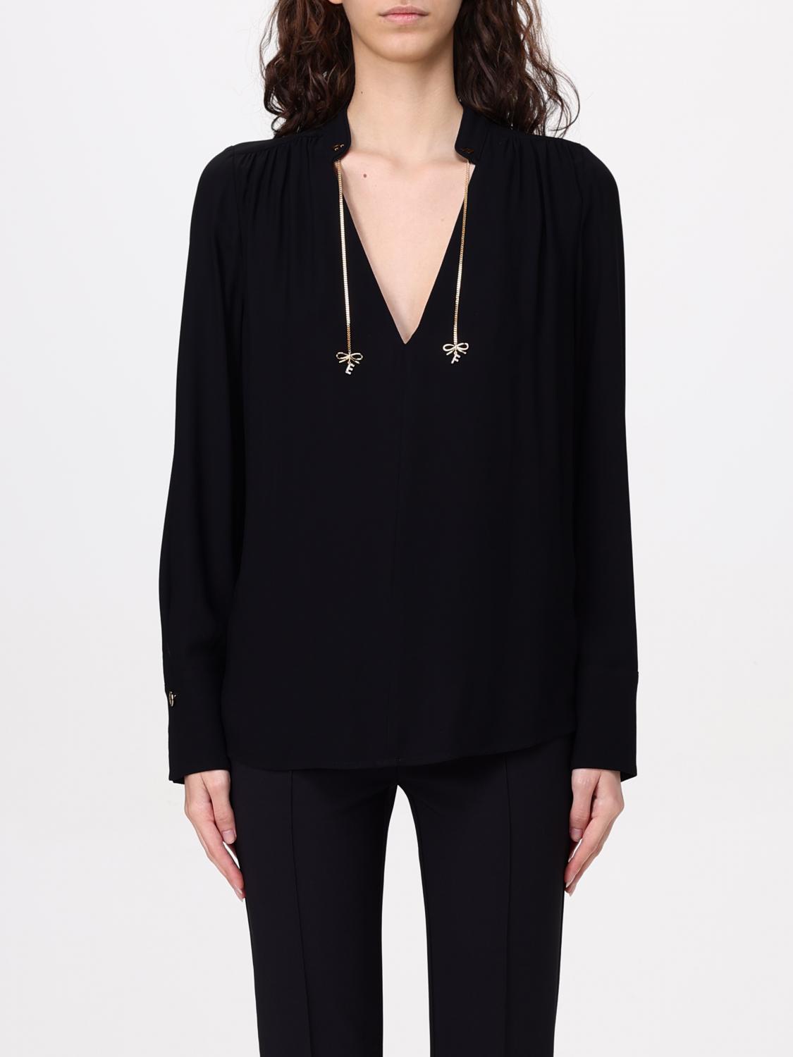 ELISABETTA FRANCHI TOP: Top femme Elisabetta Franchi, Noir - Img 1