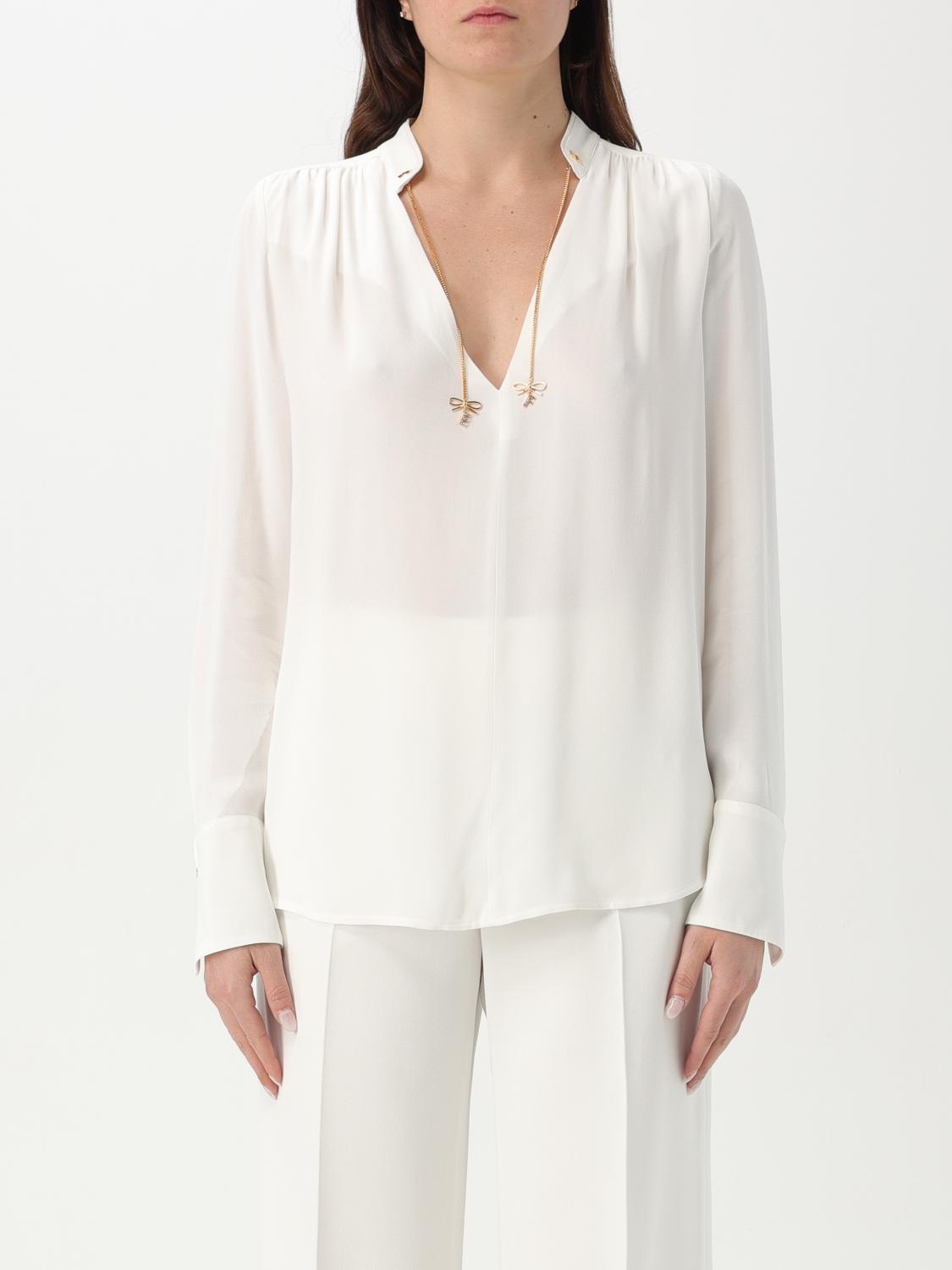 ELISABETTA FRANCHI TOP: Blusa Elisabetta Franchi in viscosa , Avorio - Img 1