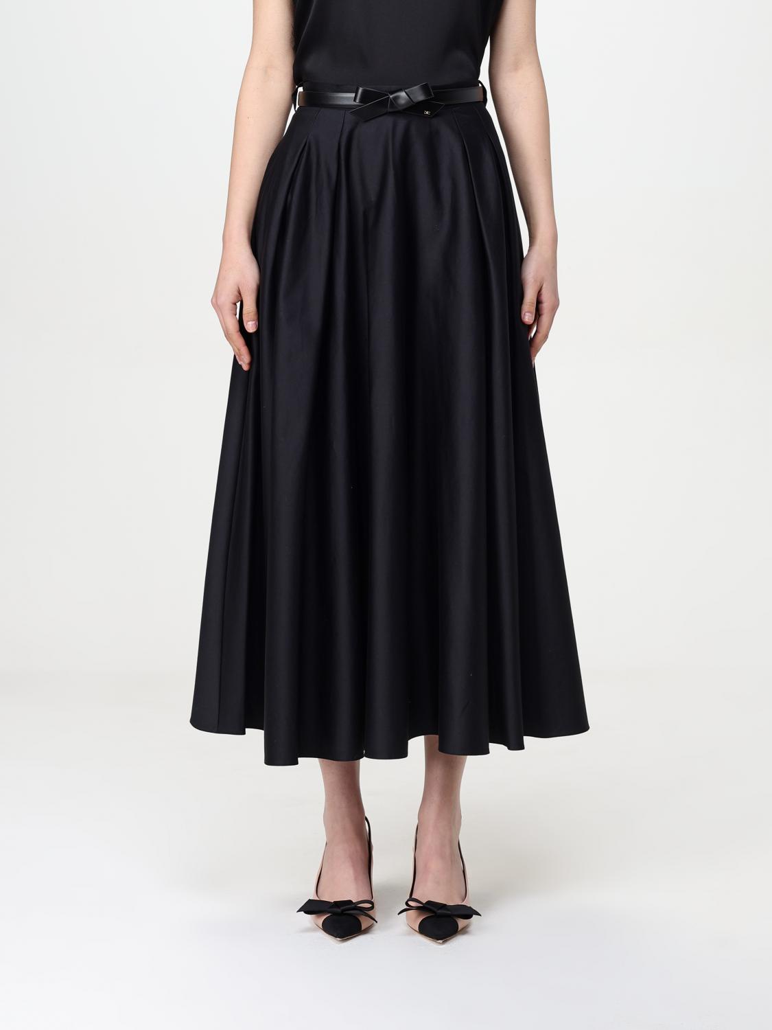 ELISABETTA FRANCHI FALDA: Falda mujer Elisabetta Franchi, Negro - Img 1