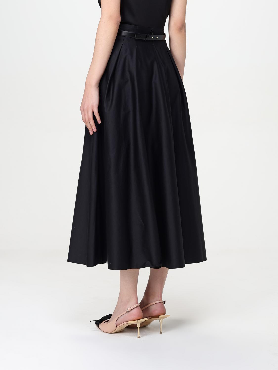 ELISABETTA FRANCHI FALDA: Falda mujer Elisabetta Franchi, Negro - Img 2