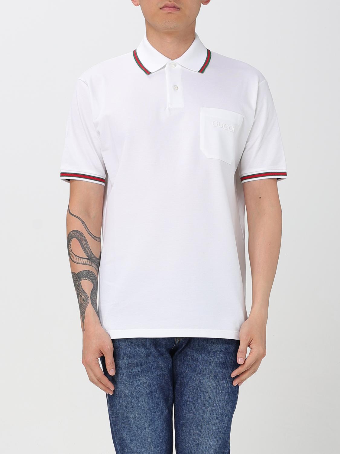 Gucci Polo shirt men - Yellow Cream | 795174XJG5C | GIGLIO.COM