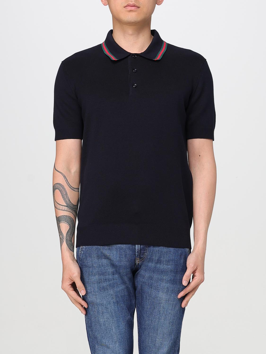 GUCCI POLO: Pullover herren Gucci, Navy - Img 1