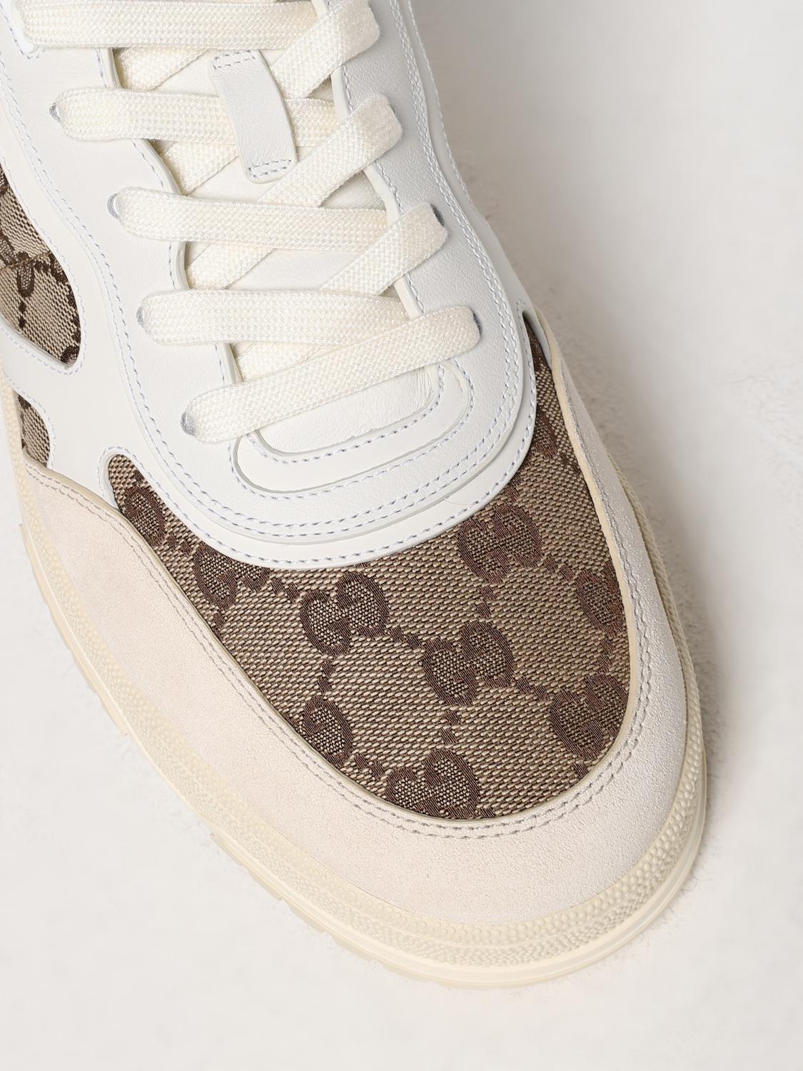 GUCCI BASKETS: Baskets homme Gucci, Beige - Img 4