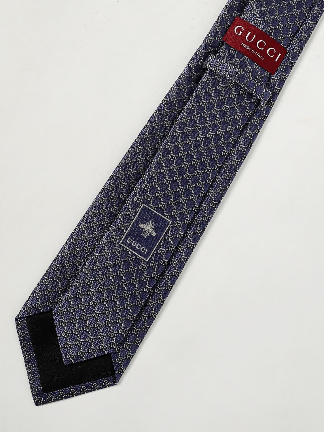 GUCCI TIE: Tie men Gucci, Blue - Img 2
