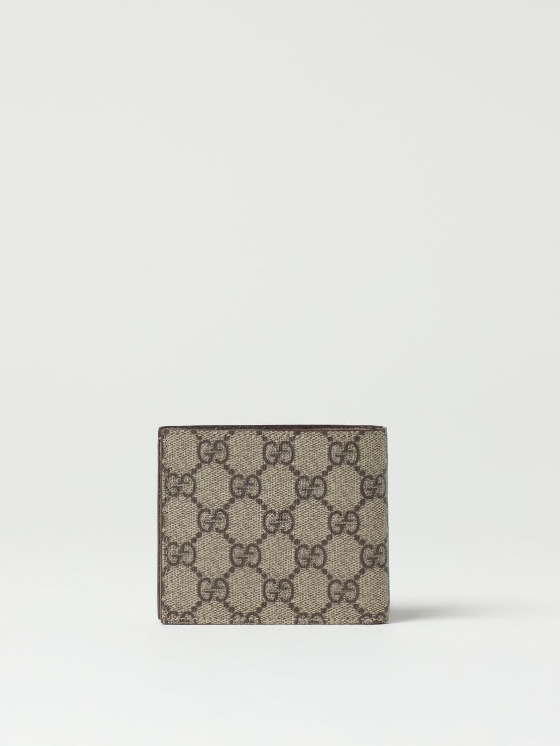 GUCCI 財布: Gucci GG Supreme ファブリックウォレット, ベージュ - Img 3