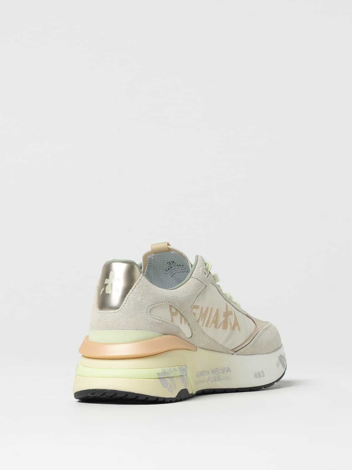 PREMIATA SNEAKERS: Sneakers Moerund Premiata in camoscio e nylon , Rosa - Img 3