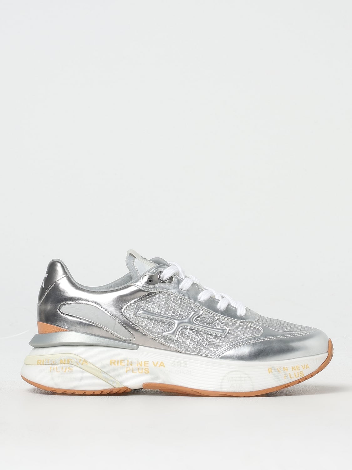 PREMIATA BASKETS: Baskets femme Premiata, Argent - Img 1