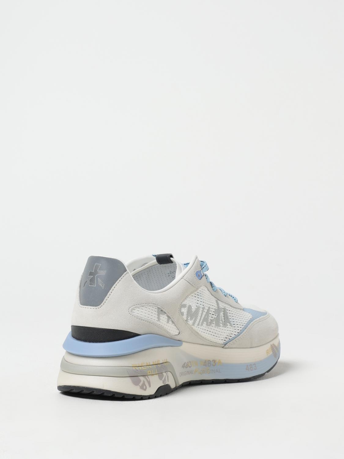 PREMIATA SNEAKERS: Sneakers Moerun Premiata in camoscio e mesh , Bianco - Img 3