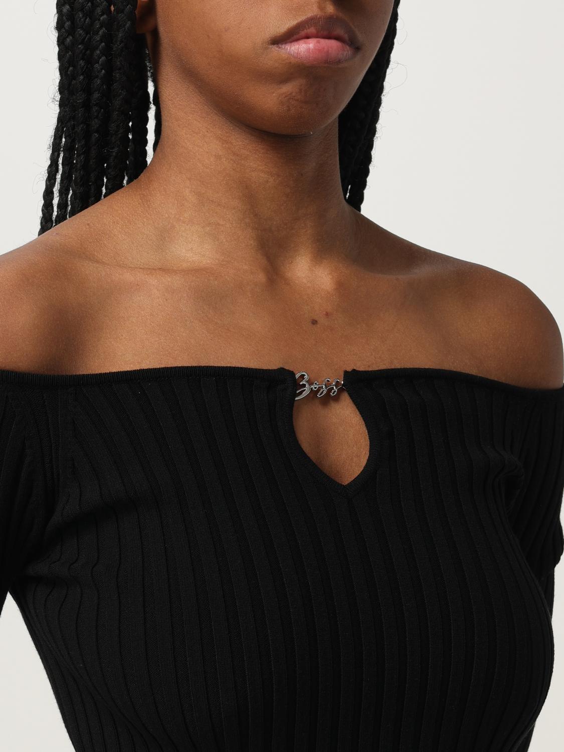 BOSS PULLOVER: Pullover damen Boss, Schwarz - Img 3