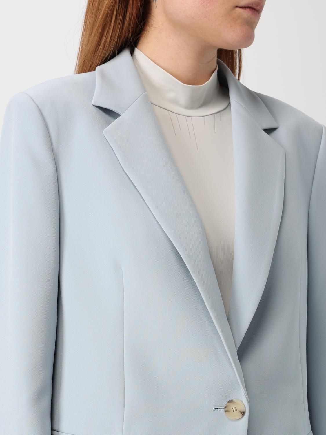 BOSS BLAZER: Blazer classico Boss in crêpe, Azzurro - Img 5