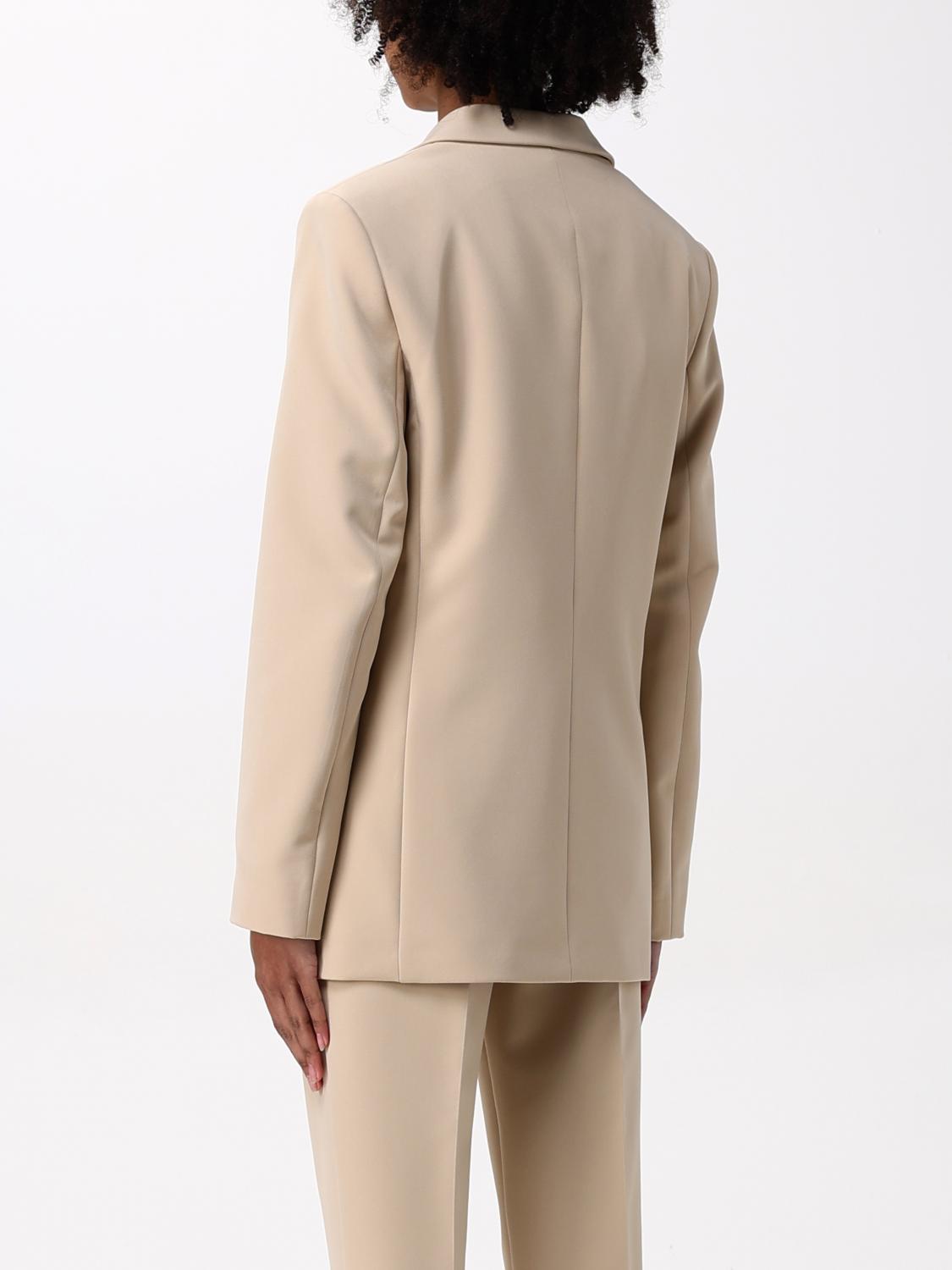 BOSS BLAZER: Blazer classico Boss in crêpe, Beige - Img 3