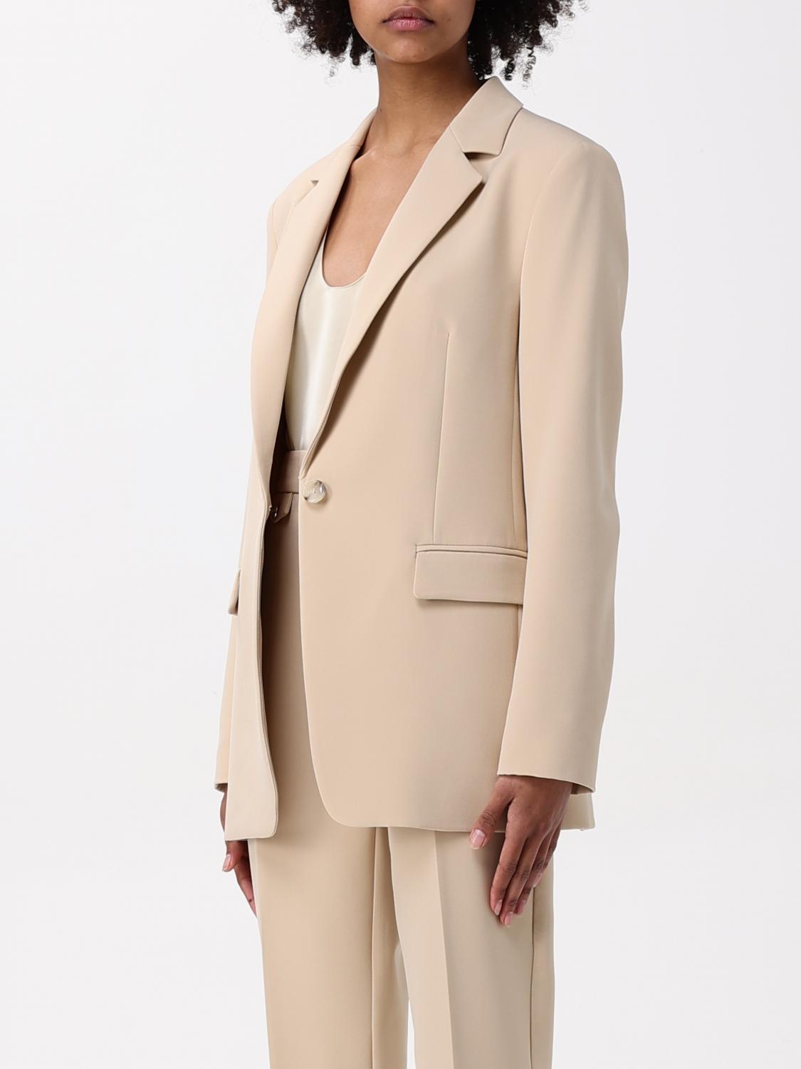 BOSS BLAZER: Blazer classico Boss in crêpe, Beige - Img 4