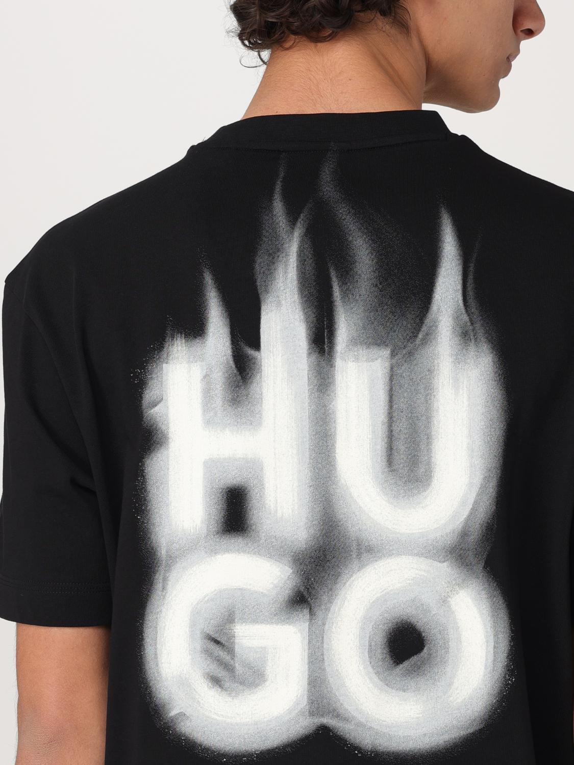 HUGO T-SHIRT: T-shirt men Hugo, Black - Img 3