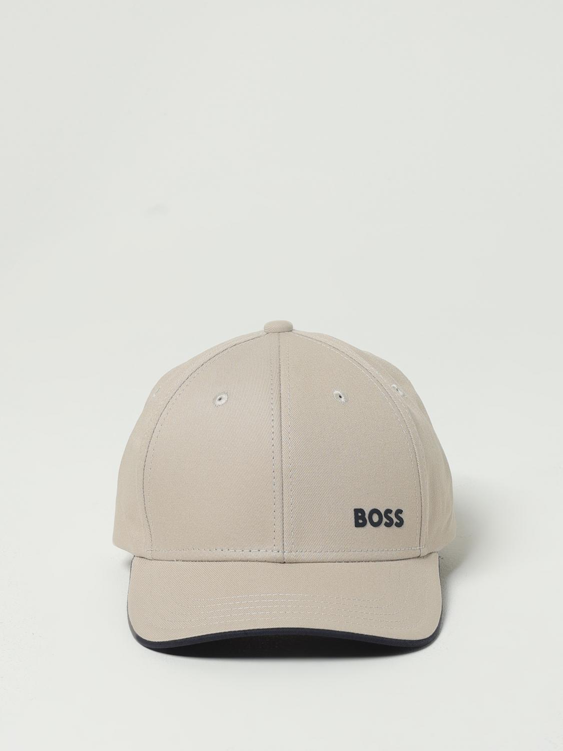 BOSS CAPPELLO: Cappello Boss in canvas di cotone con logo , Beige - Img 2