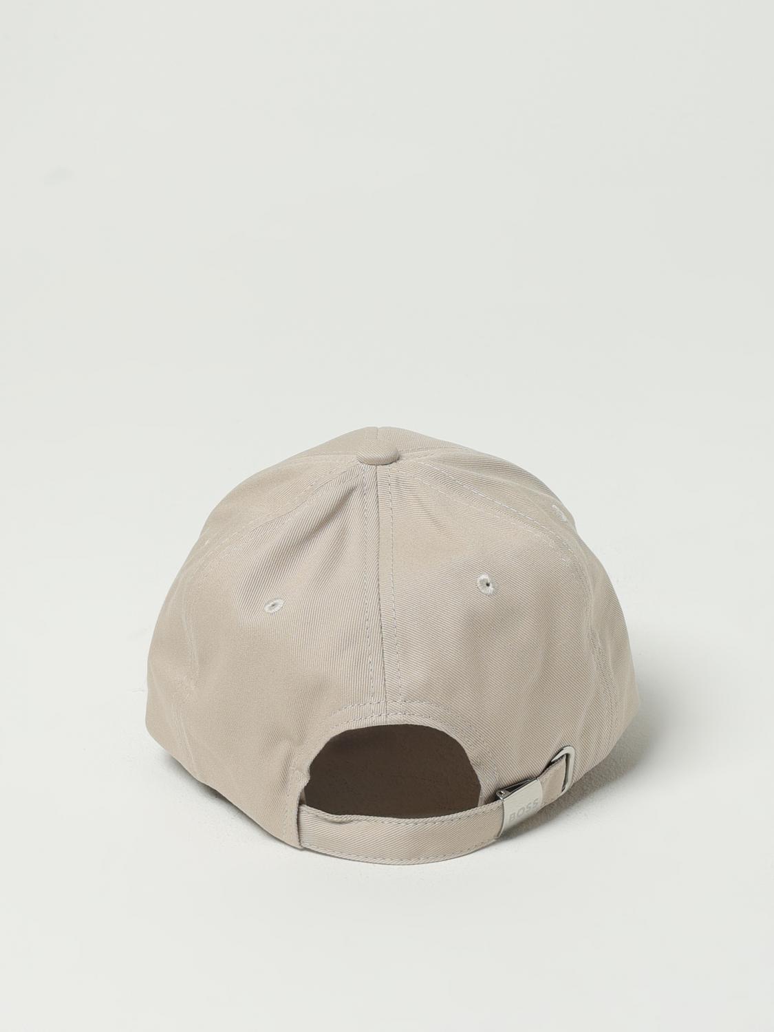 BOSS CAPPELLO: Cappello Boss in canvas di cotone con logo , Beige - Img 3