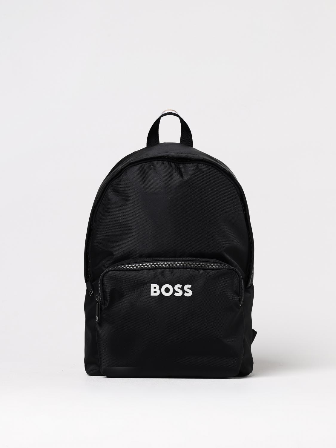 BOSS ZAINO: Zaino Boss in nylon riciclato , Nero - Img 1