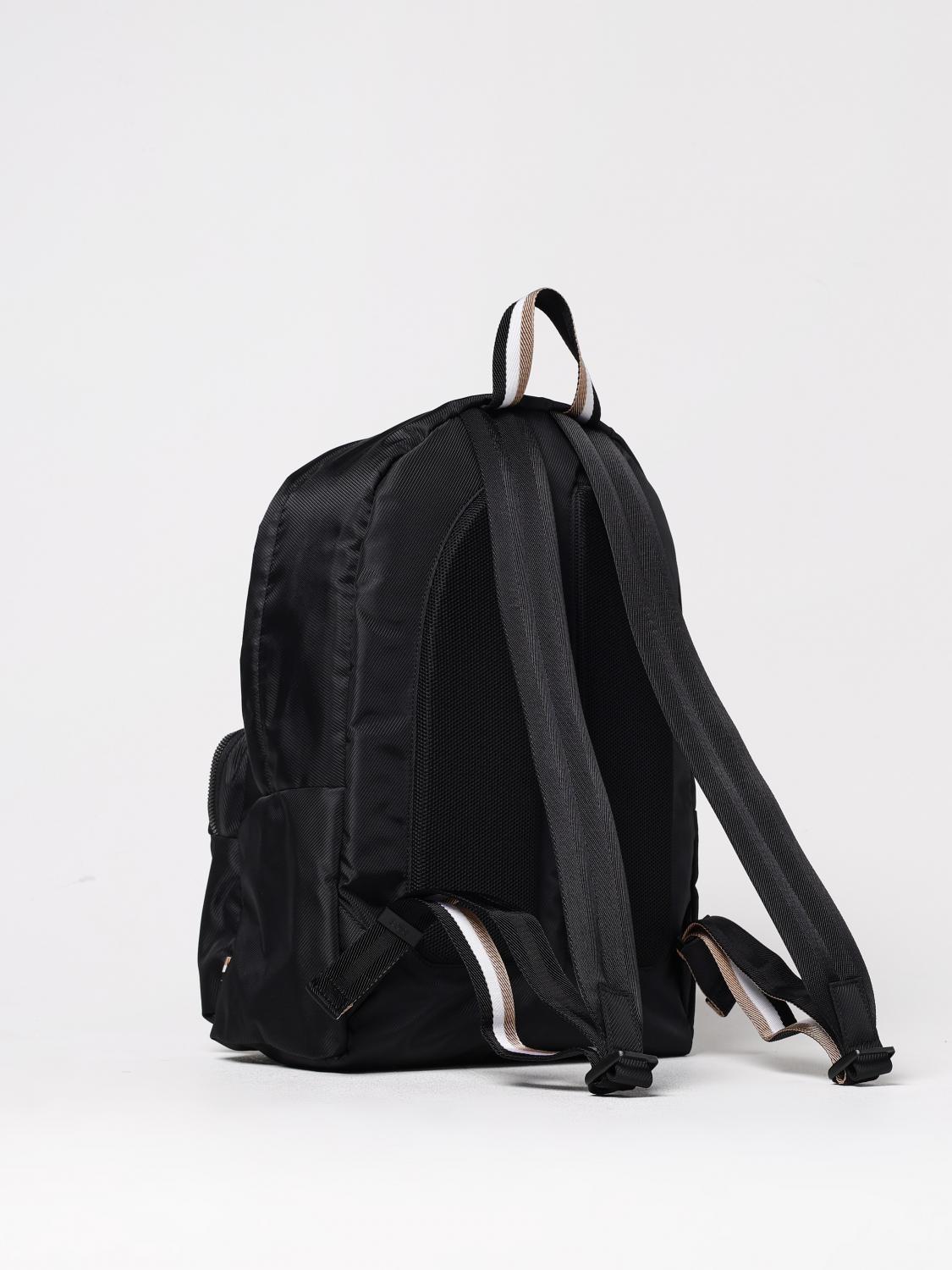 BOSS ZAINO: Zaino Boss in nylon riciclato , Nero - Img 2