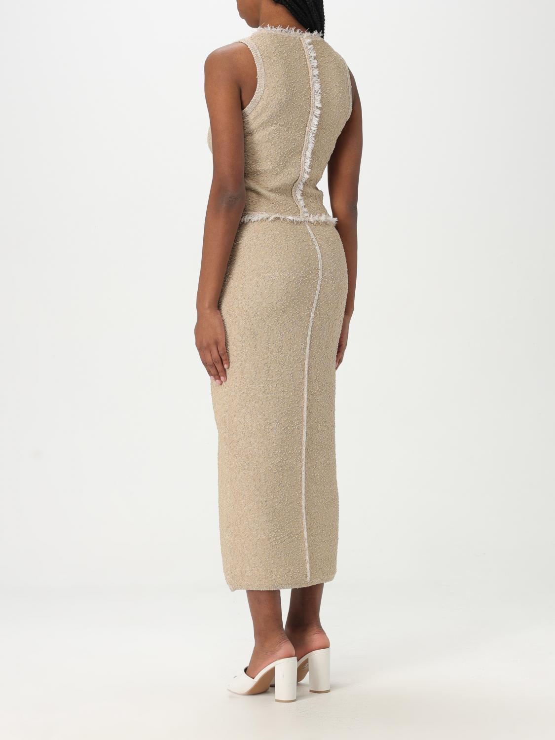 BOSS VESTIDO: Vestido mujer Boss, Beige - Img 2