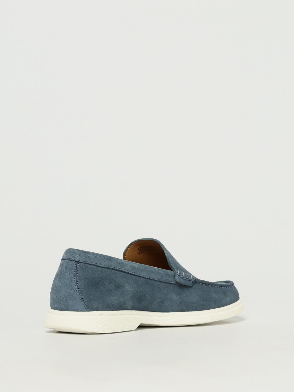 BOSS MOCASSINI: Mocassino Boss in camoscio , Azzurro - Img 3