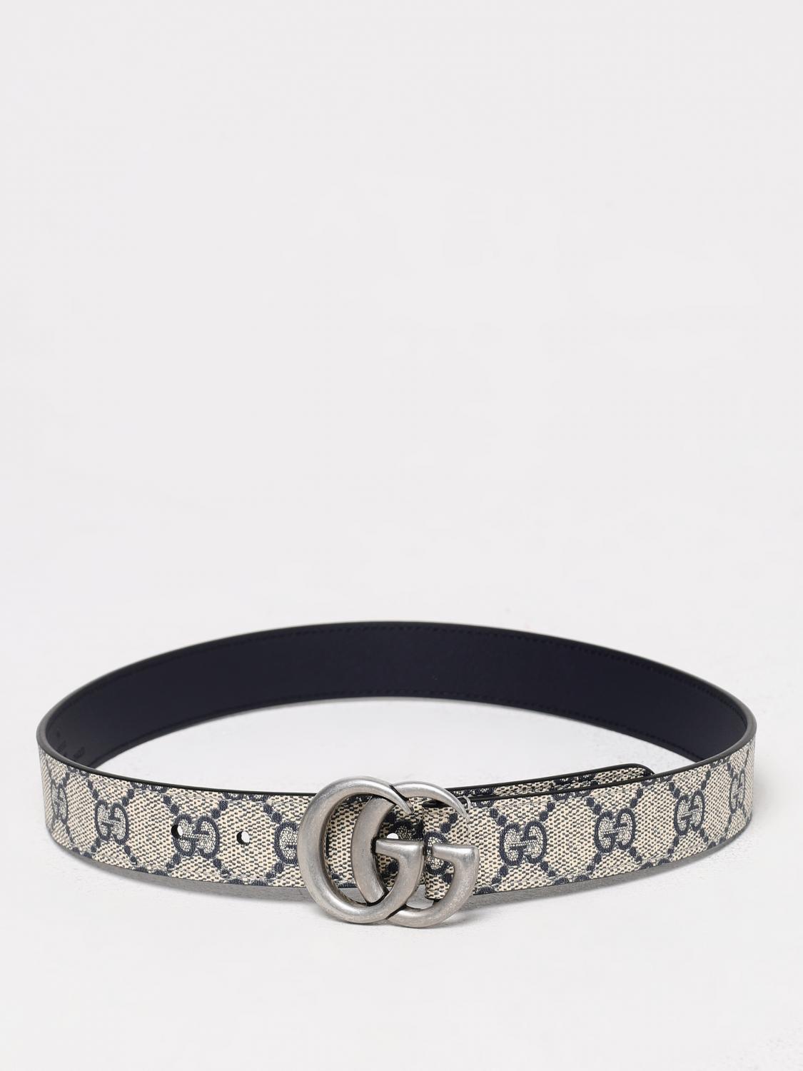 GUCCI CINTURÓN: Cinturón Gucci GG de lona GG Supreme, Azul Oscuro - Img 1