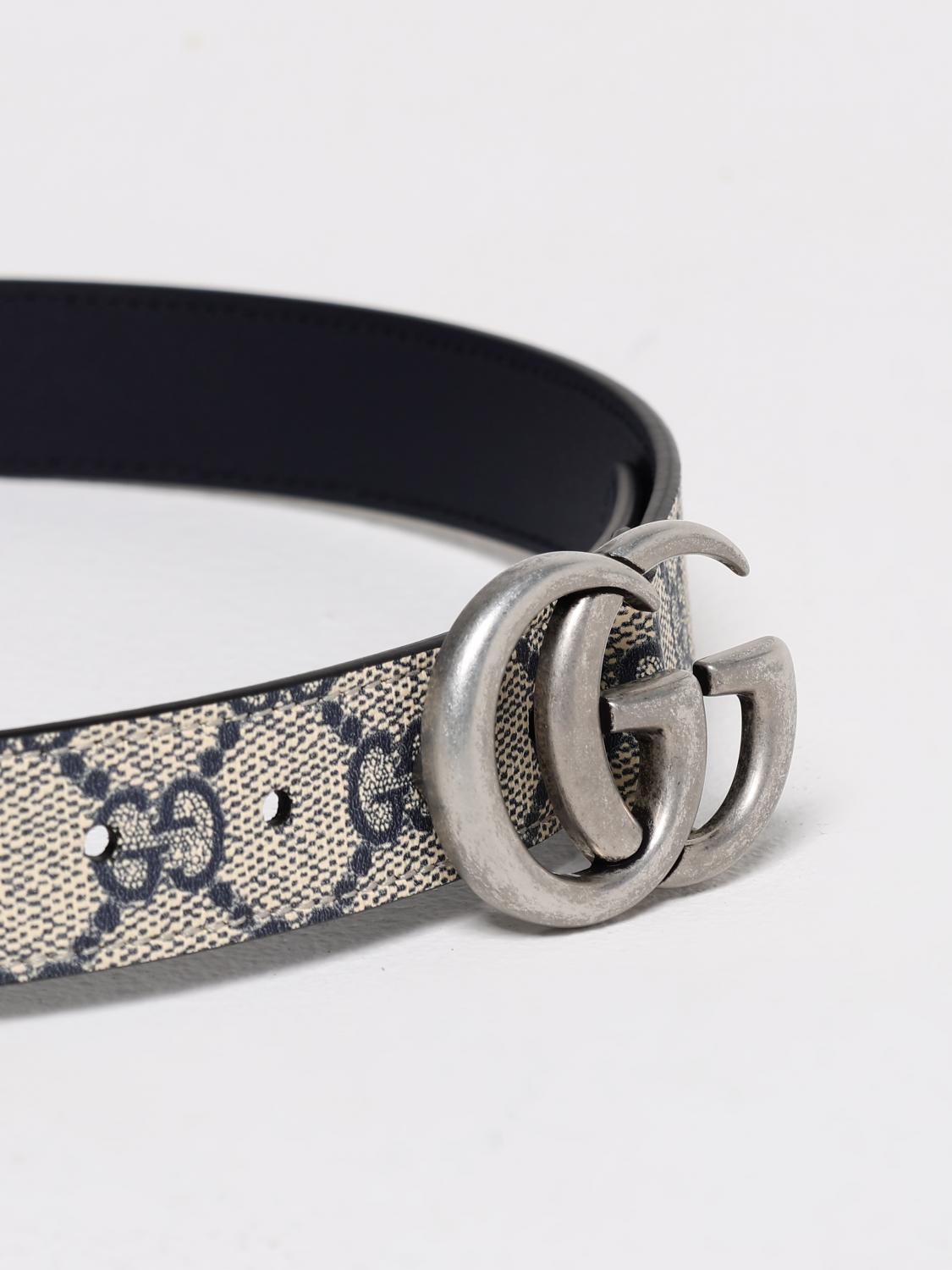 GUCCI CINTURÓN: Cinturón Gucci GG de lona GG Supreme, Azul Oscuro - Img 2
