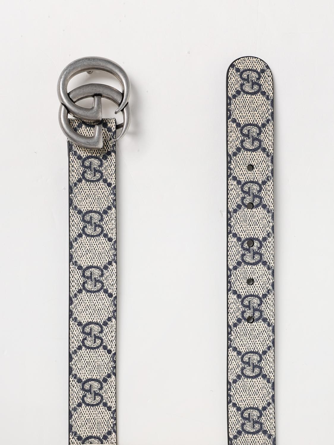 GUCCI CINTURÓN: Cinturón Gucci GG de lona GG Supreme, Azul Oscuro - Img 3