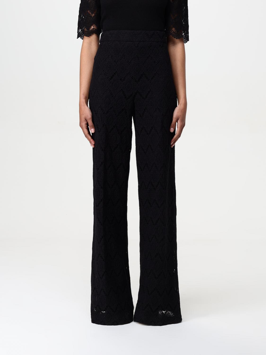 TWINSET PANTALONI: Pantalone Twinset in pizzo , Nero - Img 1
