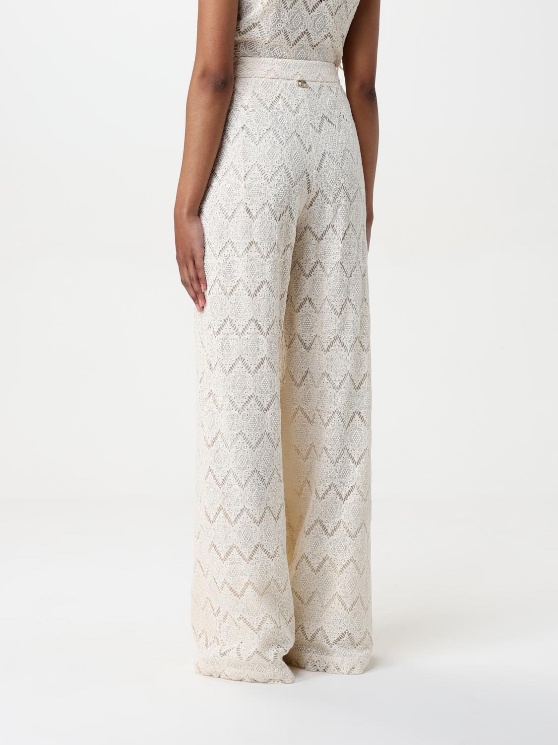 TWINSET PANTALONES: Pantalón mujer Twinset, Natural - Img 3