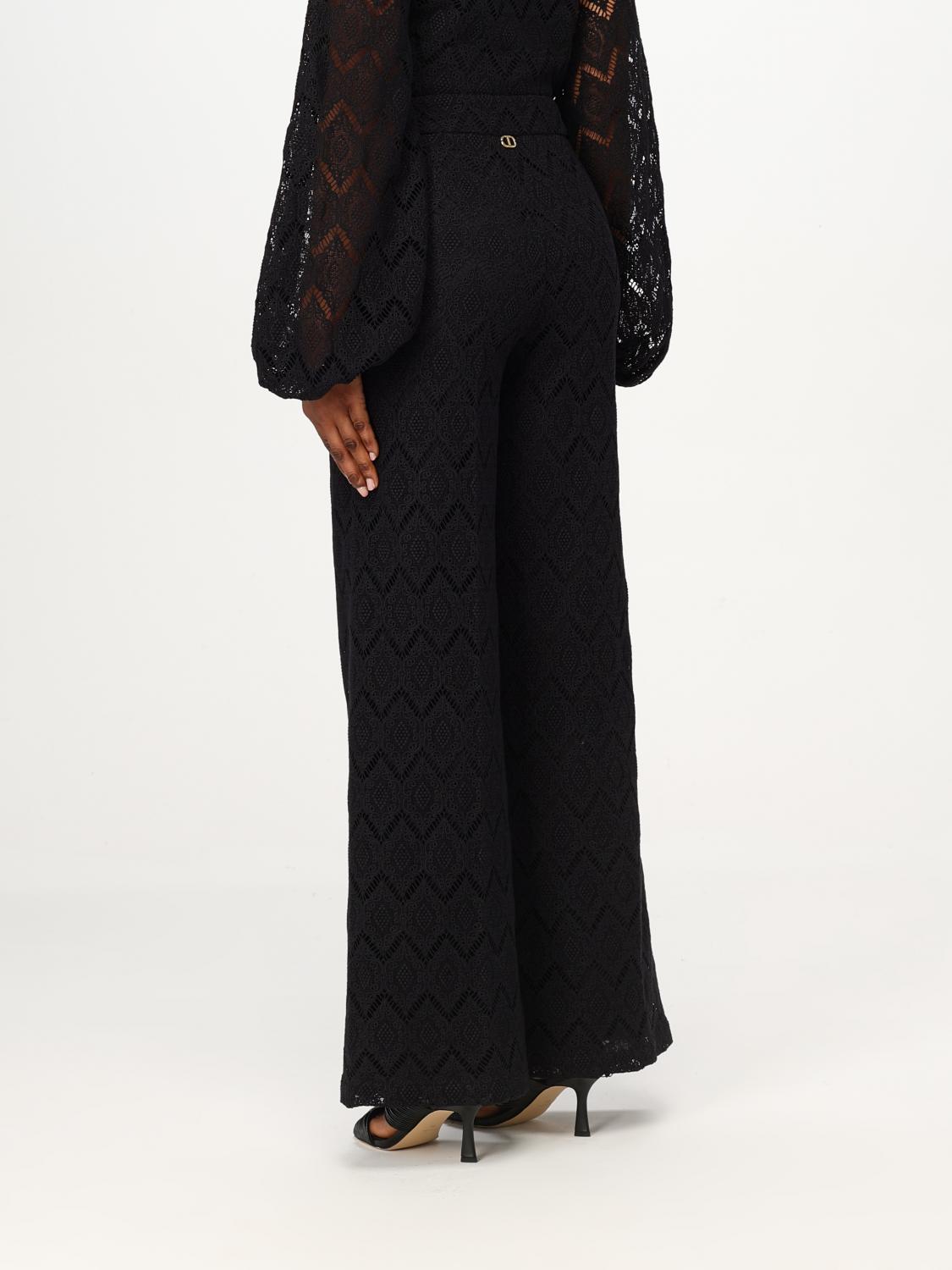 TWINSET PANTALONES: Pantalón mujer Twinset, Negro 1 - Img 2
