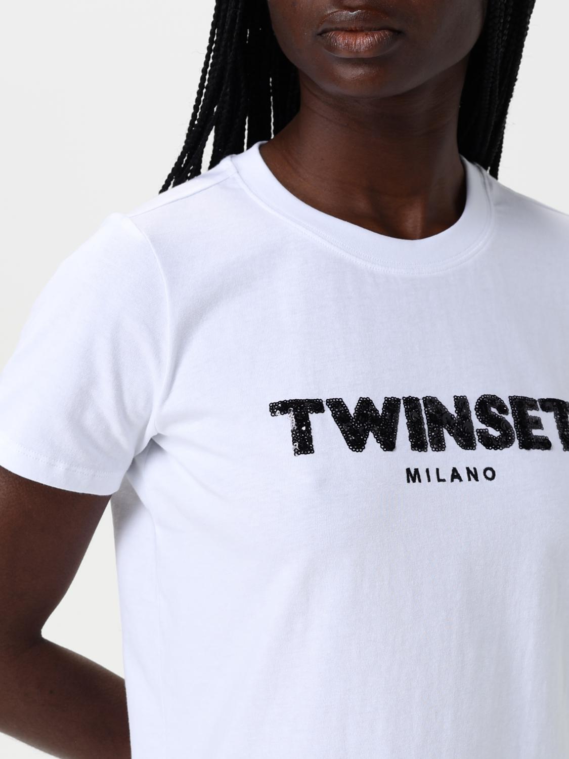 TWINSET CAMISETA: Camiseta mujer Twinset, Blanco - Img 4