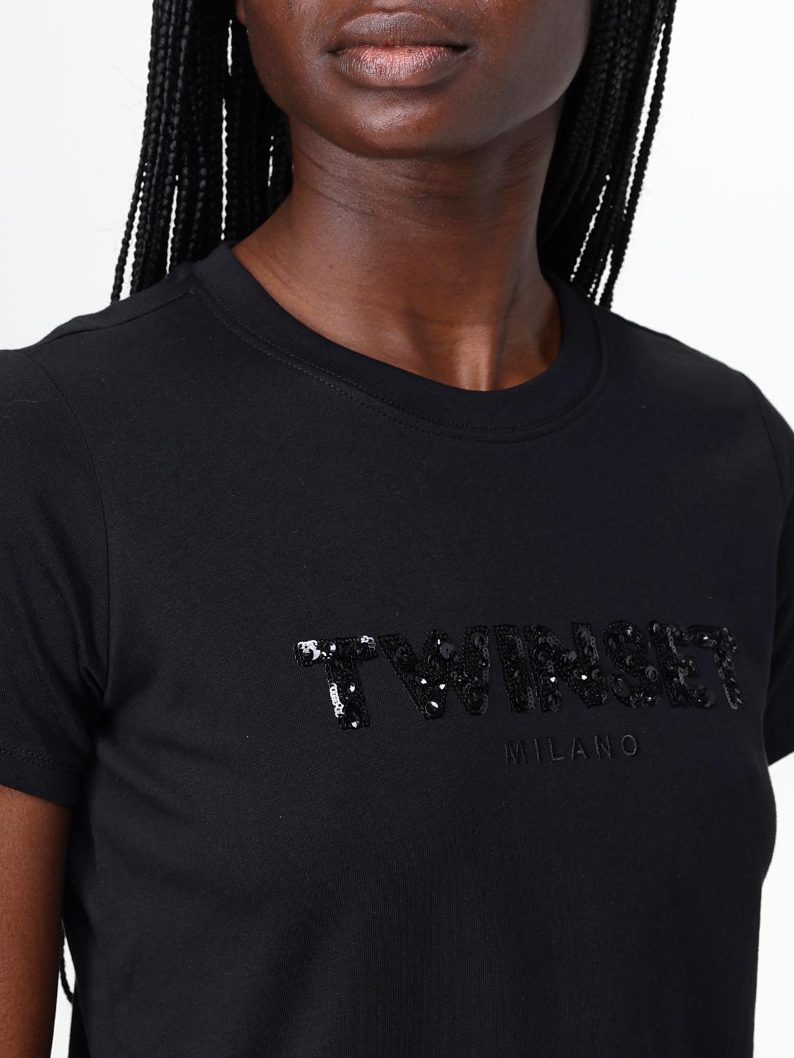 TWINSET CAMISETA: Camiseta mujer Twinset, Negro - Img 3