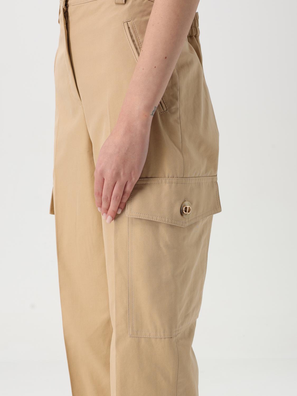 TWINSET PANTALONES: Pantalón mujer Twinset, Beige - Img 3
