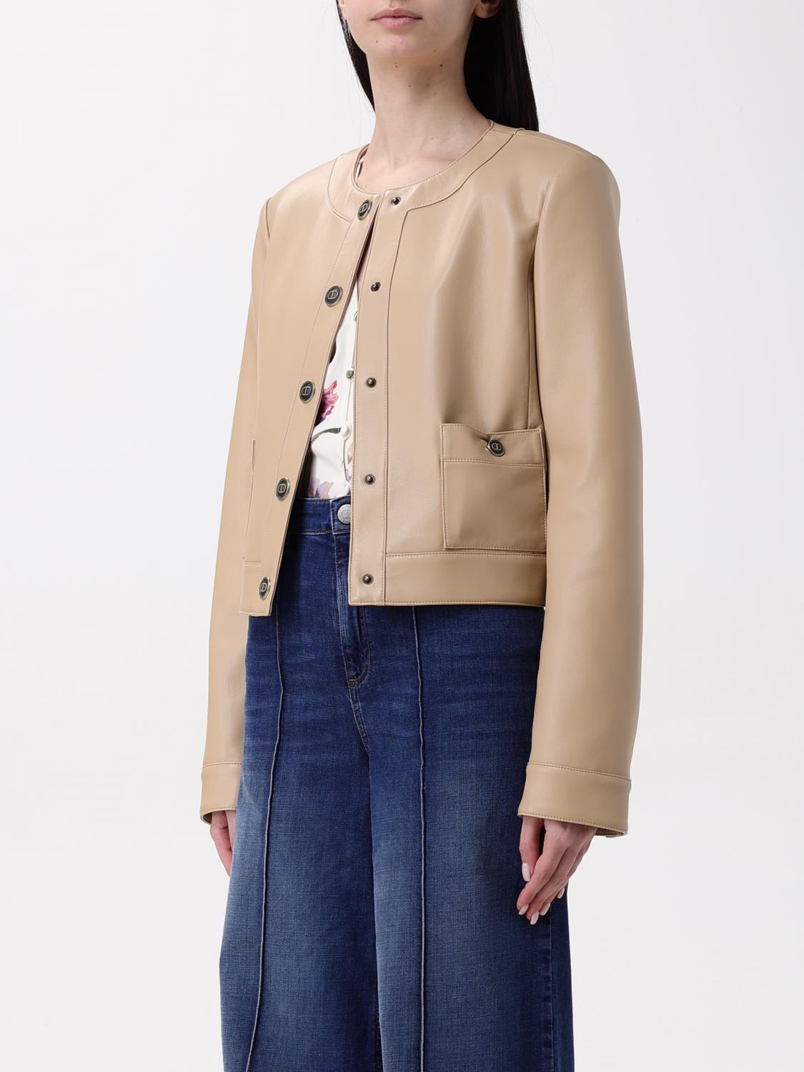 TWINSET CHAQUETA: Americana mujer Twinset, Beige - Img 3